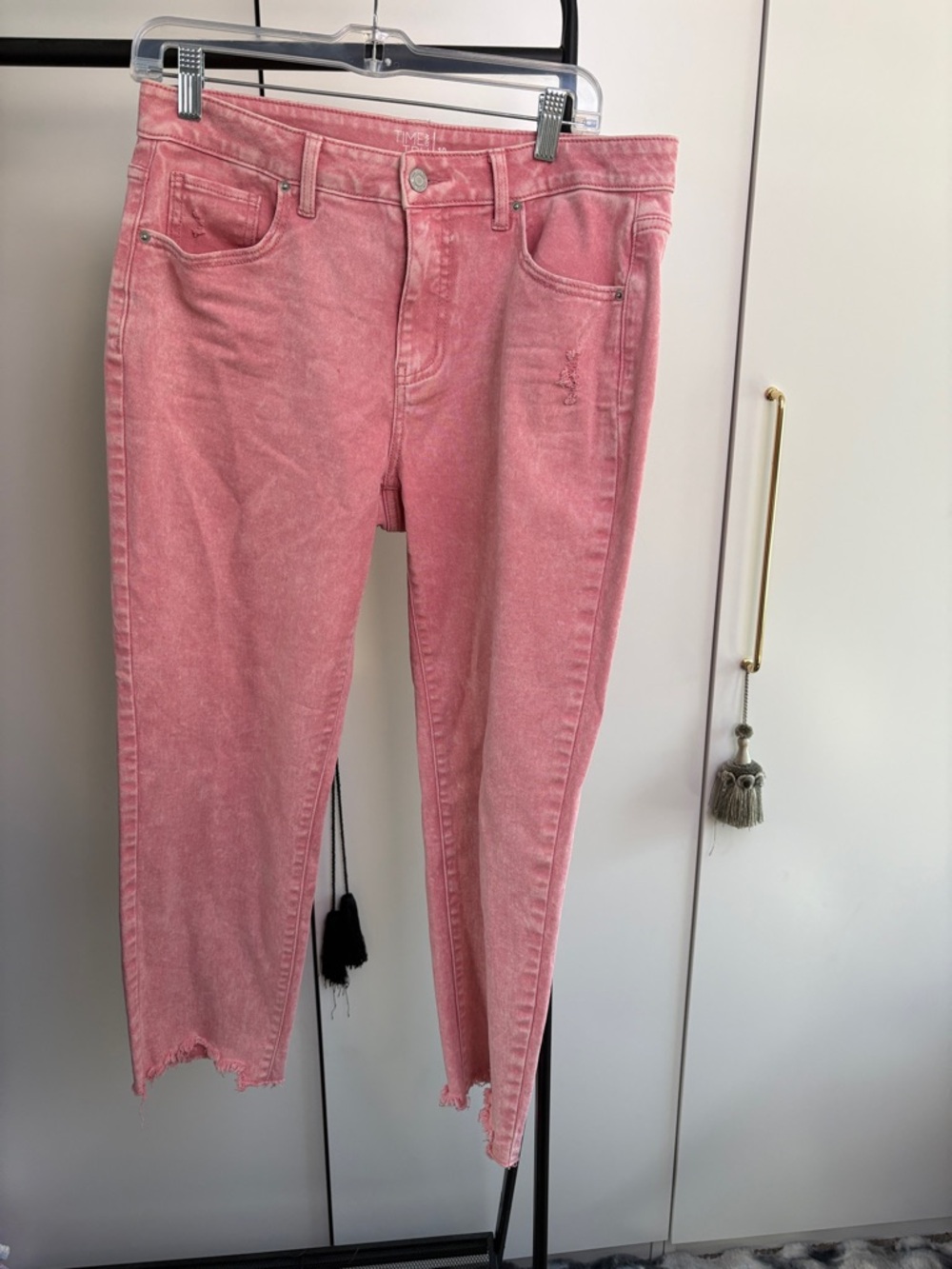 Pants reddish pinkish color